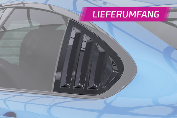 Seitenscheibenblenden mit ABE für BMW 4er F36 Gran Coupe SSB017