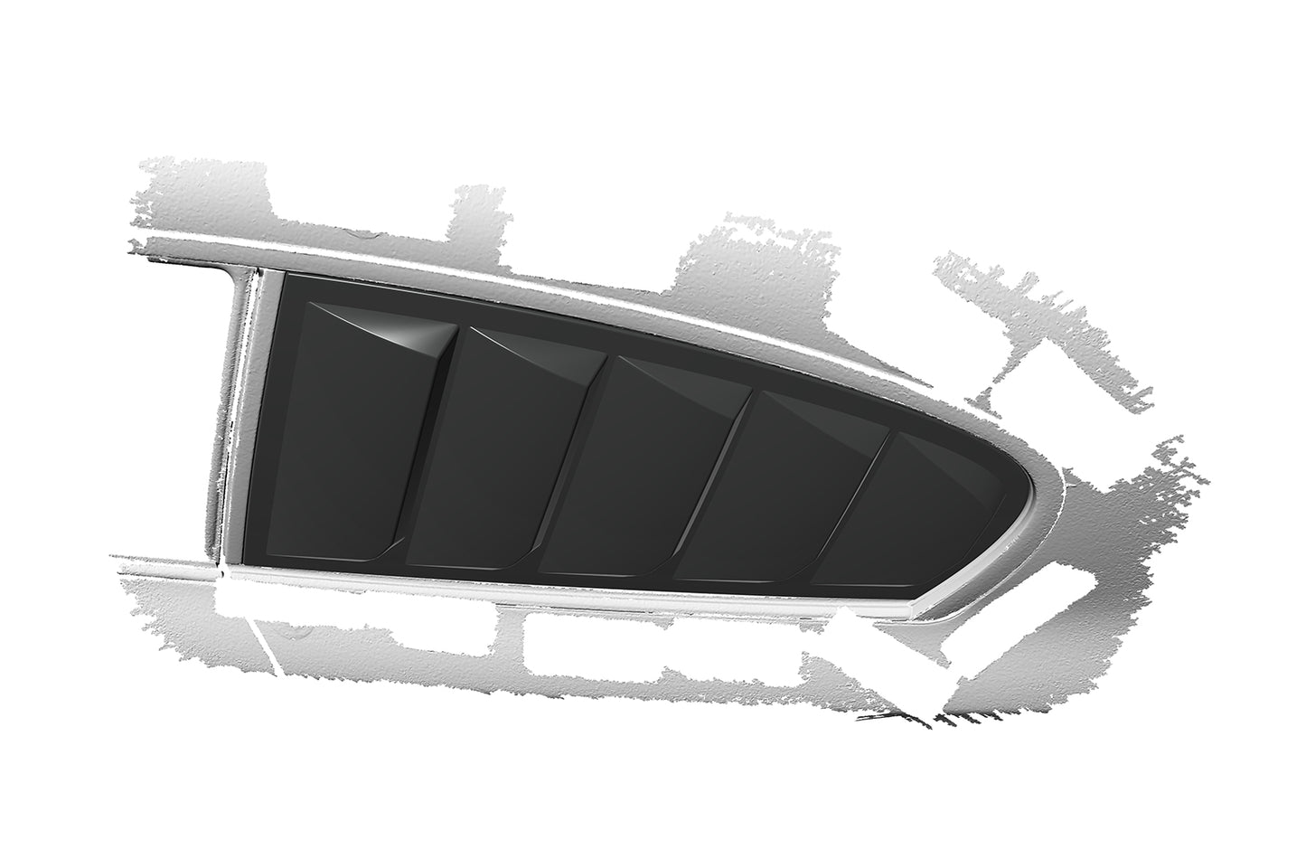 Seitenscheibenblenden mit ABE für BMW 1er E81 SSB022