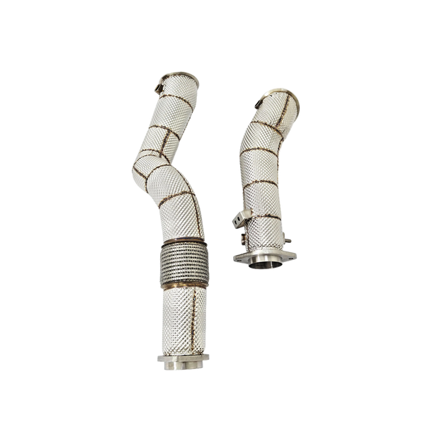 Catless Edelstahl Downpipes Thermoisoliert passend für den S58 G8X